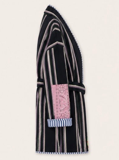 veste kimono rayée