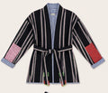 veste kimono rayée