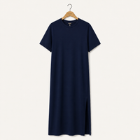 Robe T-shirt Fente Latérale