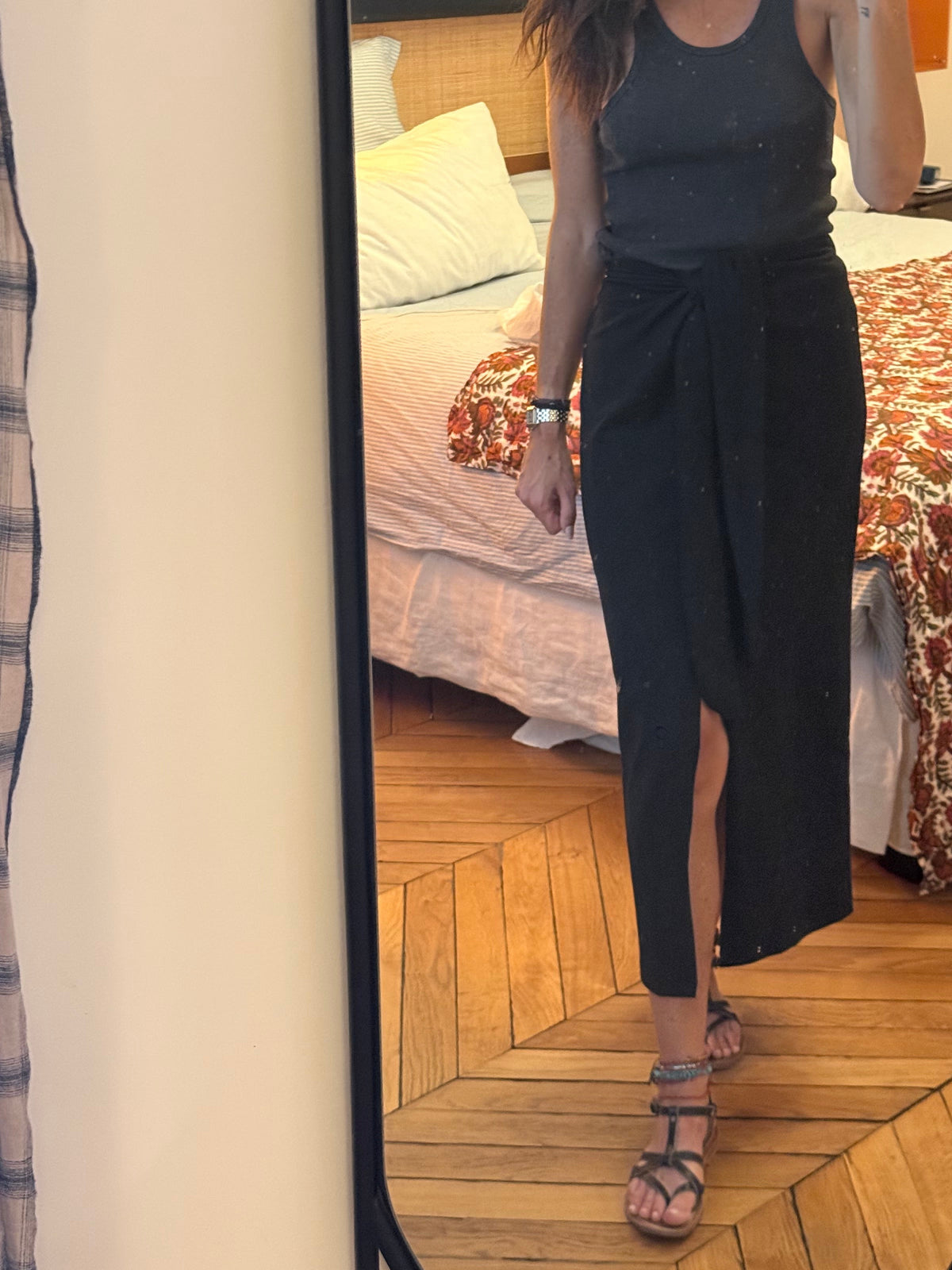 Jupe paréo jersey de coton