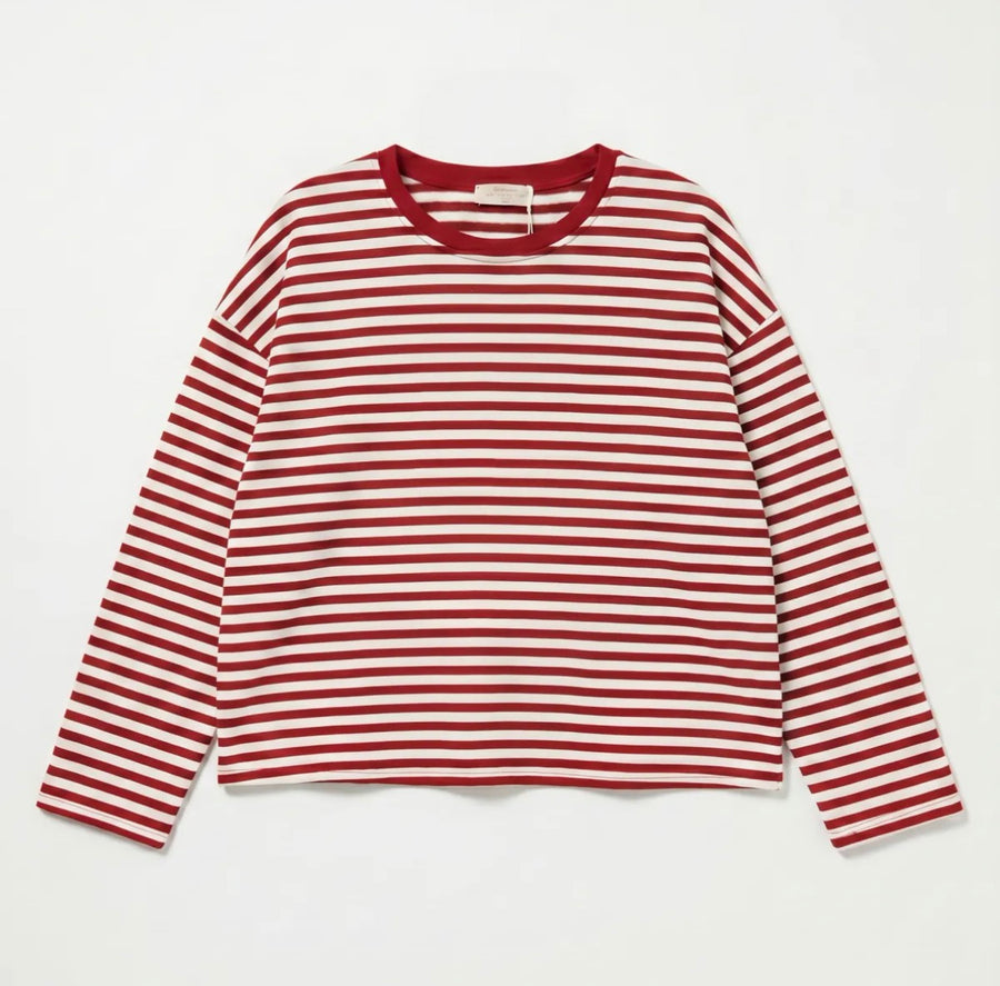T-shirt Rayé Manches Longues