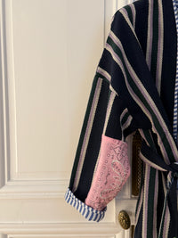 veste kimono rayée