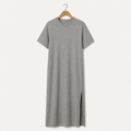Robe T-shirt Fente Latérale