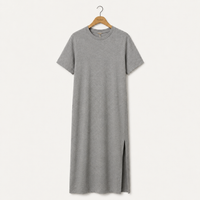 Robe T-shirt Fente Latérale