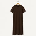Robe T-shirt Fente Latérale